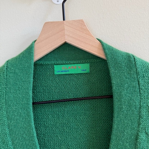 Clare V Granny Smith apple Oscar cardigan size XS/S EUC soft and warm - Picture 3 of 9